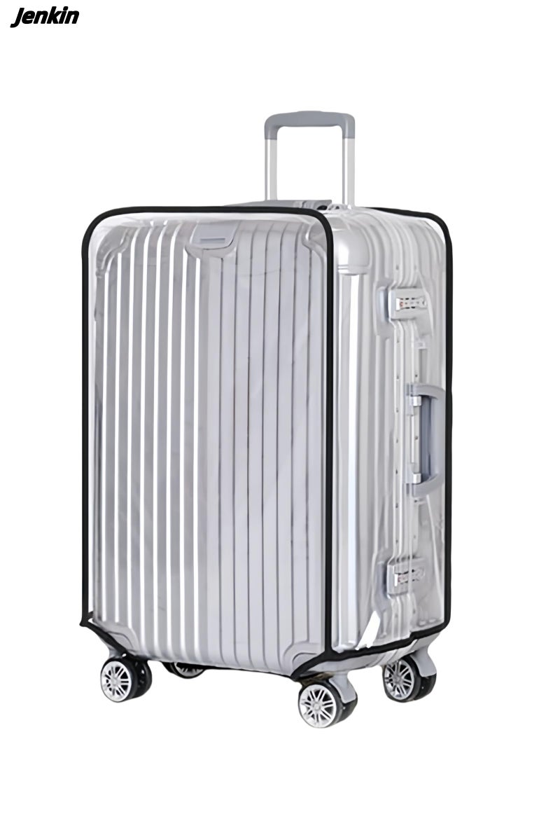 JenKin Luggage Protector Suitcase Cover PVC Waterproof Travel Suitcase Fits Most 20" to 30" (20" (13.8" L x 9.1" W x 20.9" H)) - Image 3